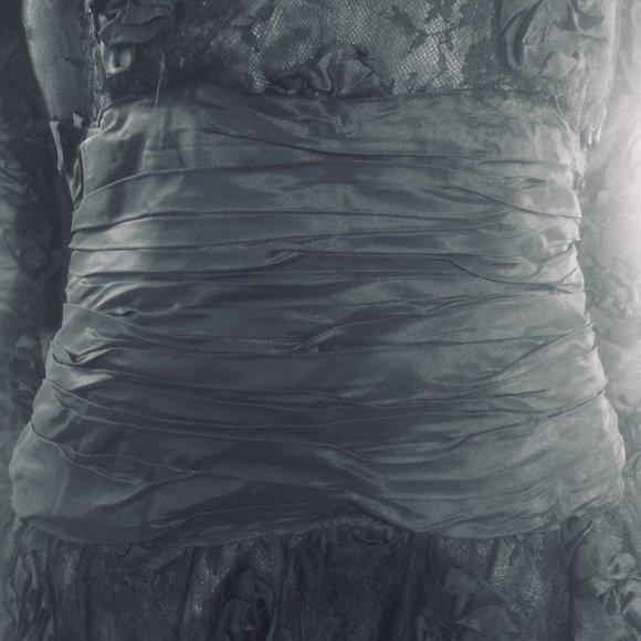 Ruben Panis Vtg Lace Evening Cocktail Midi Dress - Picture 16 of 16